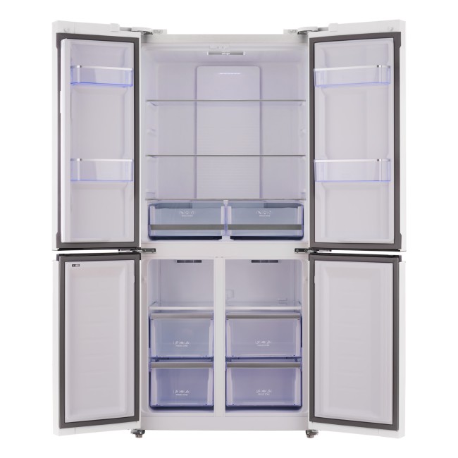 Холодильник Tesler RCD-482I белое стекло