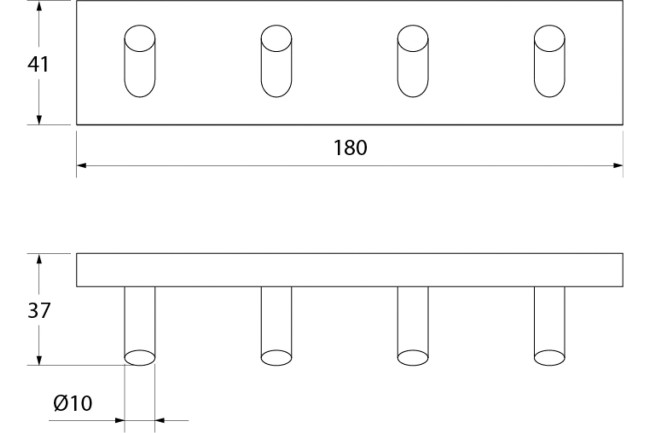Крючок четверной Iddis Edifice EDISB40i41 Крючок четверной Iddis Edifice EDISB40i41