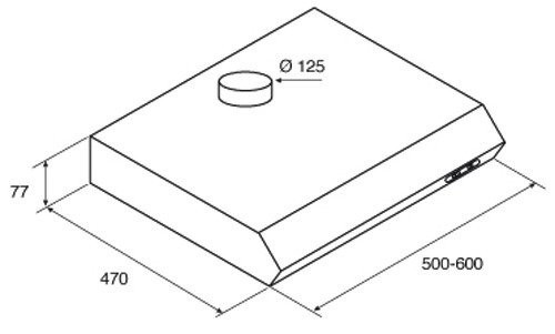 Вытяжка Jetair Senti WH/F/50