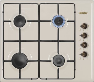 Встраиваемая газовая варочная панель Simfer H60Q40O411 Встраиваемая газовая варочная панель Simfer H60Q40O411