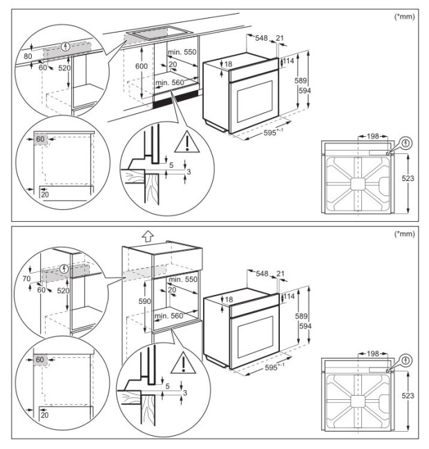 Встраиваемый электрический духовой шкаф Electrolux EOB6220AOR