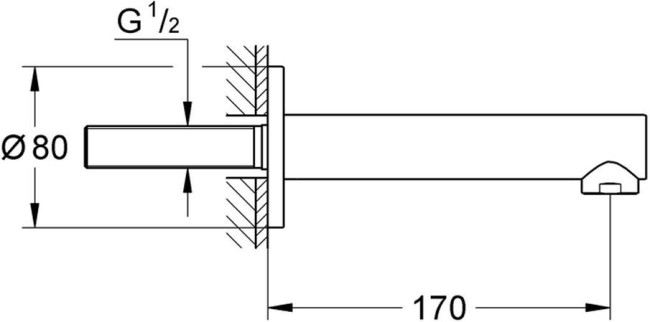 Излив для ванны Grohe Concetto 13280001