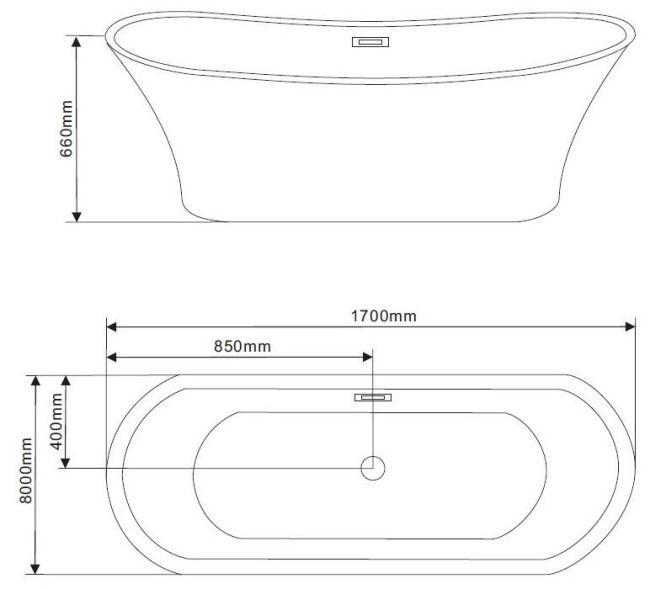 Ванна акриловая Grossman GR-2101