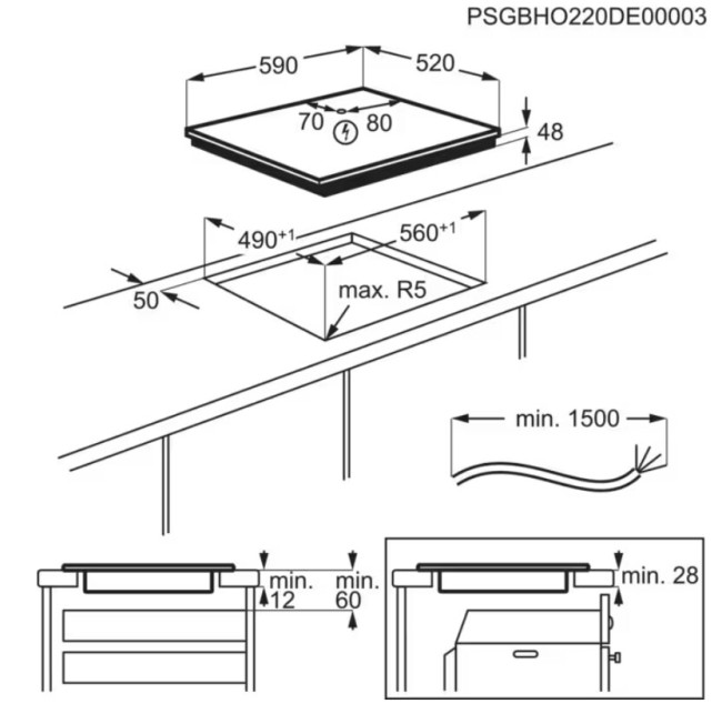 Встраиваемая индукционная варочная панель Electrolux LIB60420CK