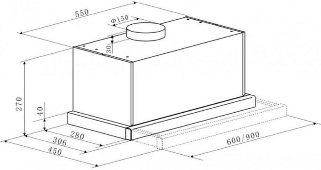 Встраиваемая вытяжка Kaiser EA 644 W Eco Встраиваемая вытяжка Kaiser EA 644 W Eco