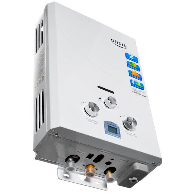 Газовый проточный водонагреватель Oasis 6L/MIN OR-12W Газовый проточный водонагреватель Oasis 6L/MIN OR-12W