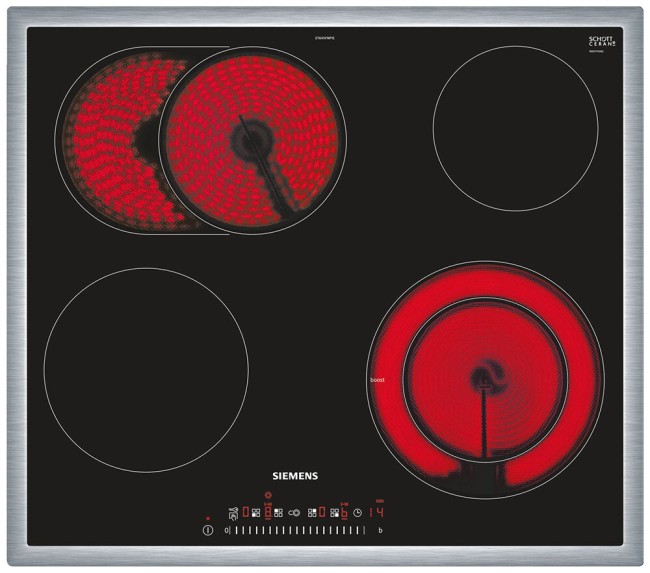 Встраиваемая электрическая варочная панель Siemens ET 645FNP1E Встраиваемая электрическая варочная панель Siemens ET 645FNP1E