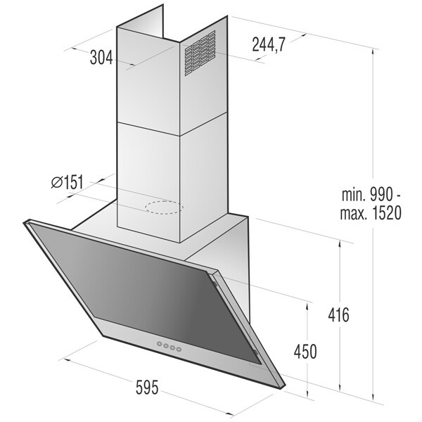 Каминная вытяжка Gorenje WHI 621 E1 XGB