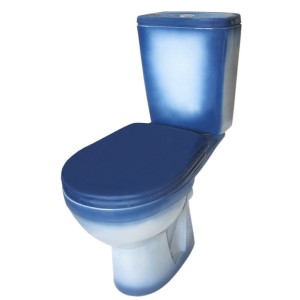 Унитаз-компакт Киров Рио синий (ВнУнкСн103)
