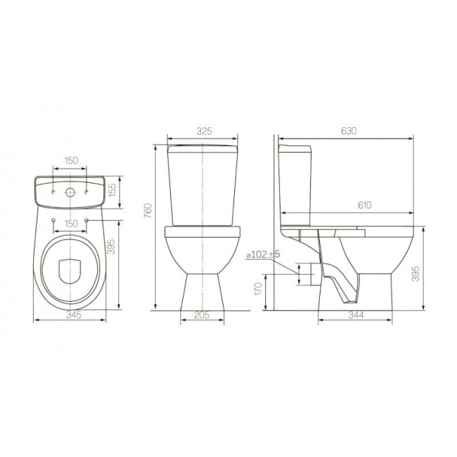 Унитаз-компакт Киров Рио синий (ВнУнкСн103) Унитаз-компакт Киров Рио синий (ВнУнкСн103)