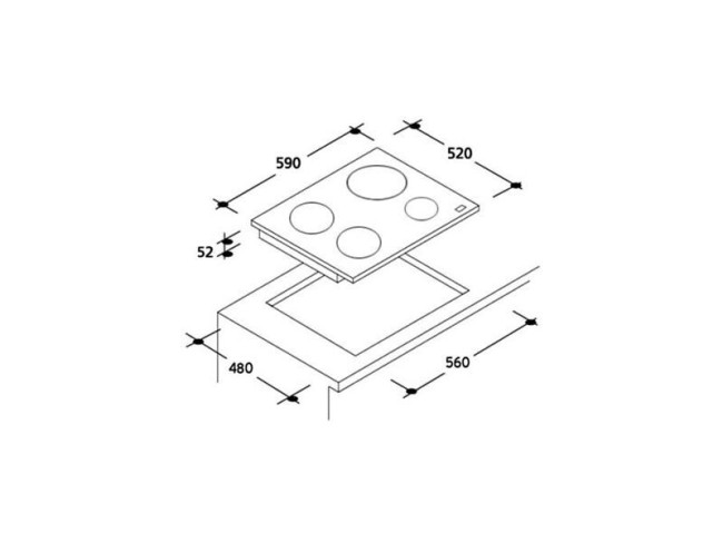 Встраиваемая индукционная варочная панель Candy CIE 4630 B3