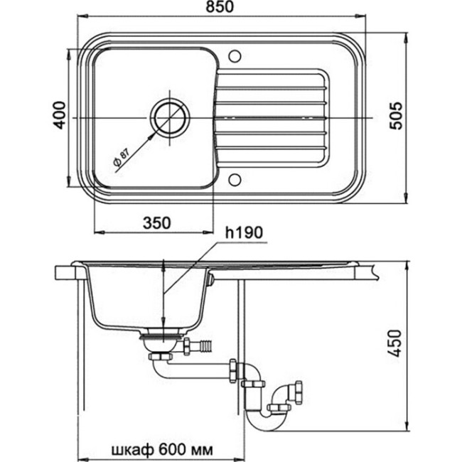 Кухонная мойка Ewigstein Antik 60F бежевый Кухонная мойка Ewigstein Antik 60F бежевый