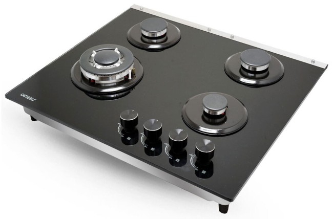 Встраиваемая газовая варочная панель Ginzzu HCG-471 черный