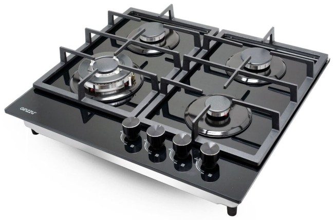 Встраиваемая газовая варочная панель Ginzzu HCG-471 черный
