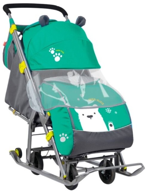 Санки-коляска Ника Детям 7 НД7 Девочка и слон