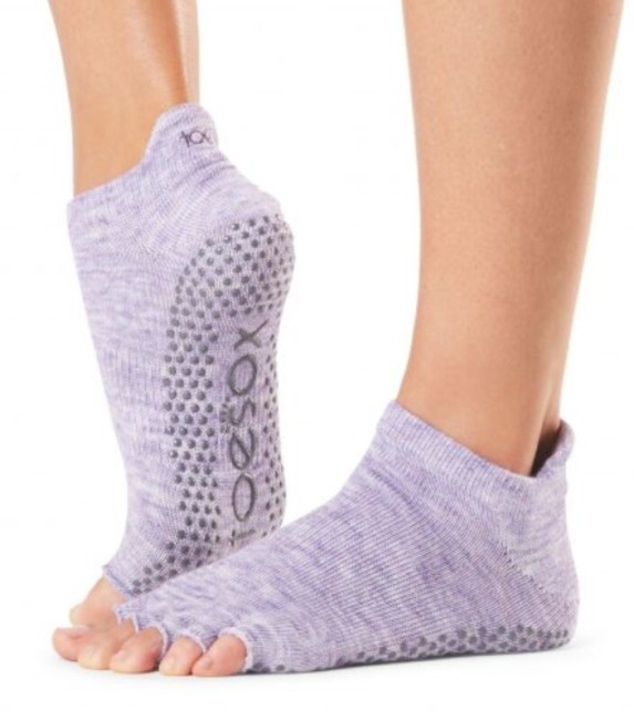 Нескользящие носки ToeSox Low Rise S Серо-лиловый (S01925HPU\HN-OS-CR) Нескользящие носки ToeSox Low Rise S Серо-лиловый (S01925HPU\HN-OS-CR)