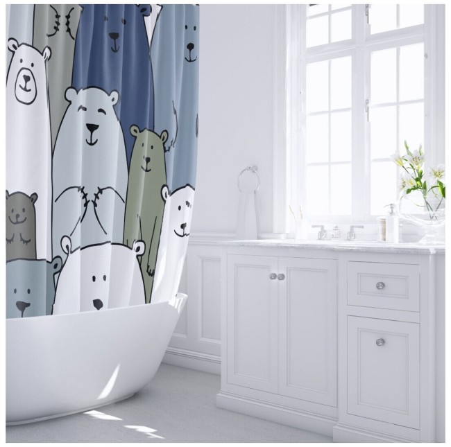 Шторка для ванной Fixsen Bear FX-2503 Шторка для ванной Fixsen Bear FX-2503