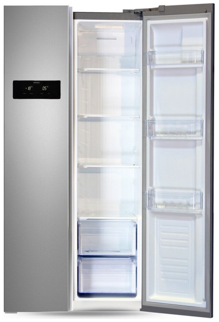 Холодильник Ginzzu NFK-465 стальной