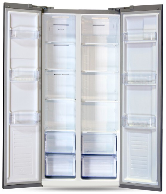 Холодильник Ginzzu NFK-465 стальной