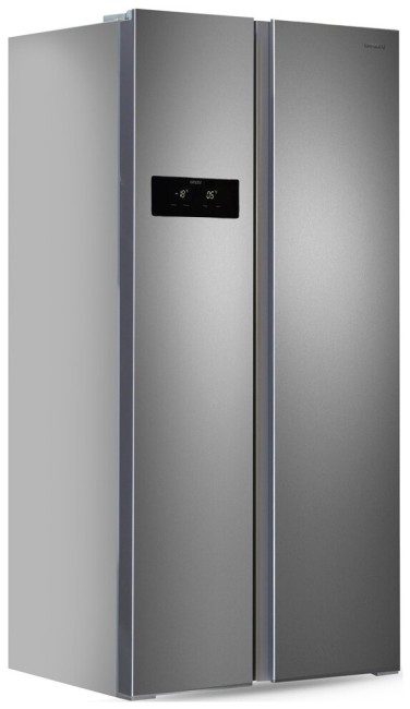 Холодильник Ginzzu NFK-465 стальной