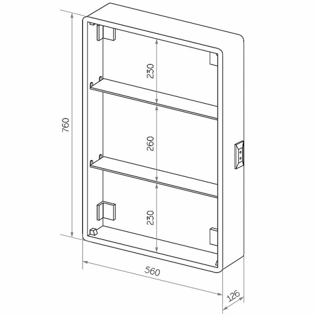 Зеркальный шкаф Continent Elliott Led МВК017 Зеркальный шкаф Continent Elliott Led МВК017