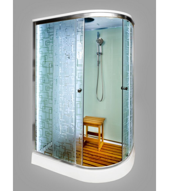 Душевая кабина Deto EM1512LLED+GM