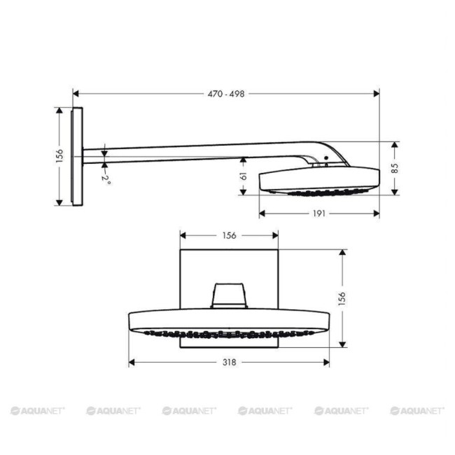 Верхний душ Hansgrohe Raindance Select E 300 3jet 26468400 Верхний душ Hansgrohe Raindance Select E 300 3jet 26468400
