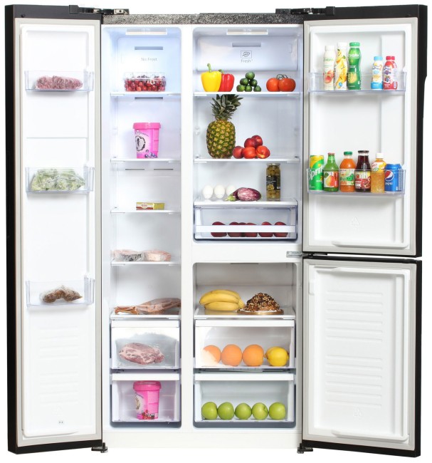 Холодильник Hyundai CS5073FV черная сталь