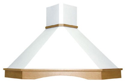 Каминная вытяжка Elikor Форест 90 бежевый/дуб неокрашенный