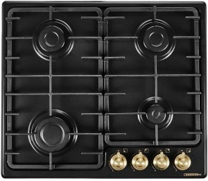 Встраиваемая газовая варочная панель LebenHoff ОМ60 Retro Black Встраиваемая газовая варочная панель LebenHoff ОМ60 Retro Black