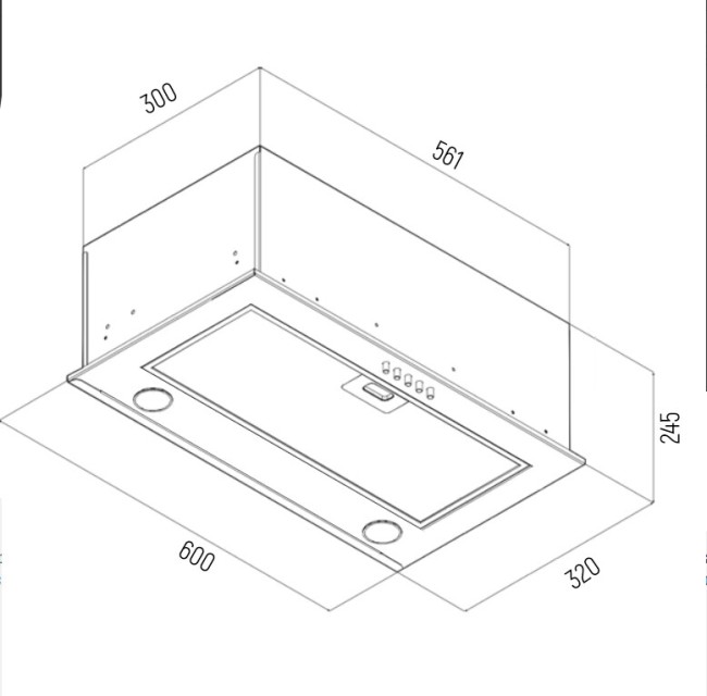 Встраиваемая вытяжка Ciarko HitSpot 60