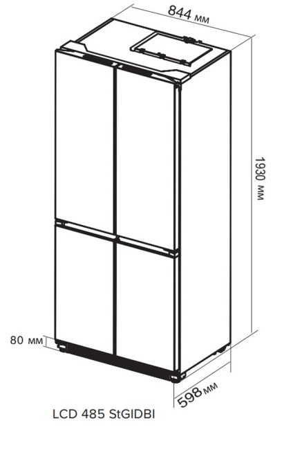 Холодильник Lex LCD 485 StGIDBI