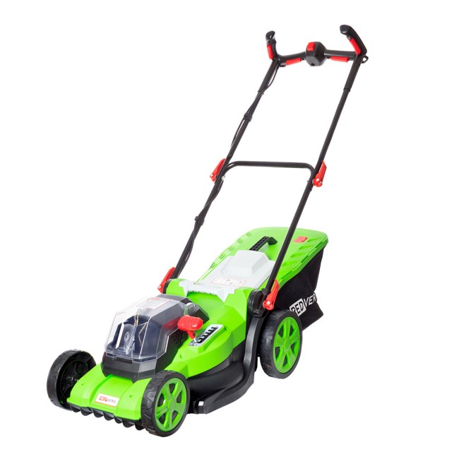 Газонокосилка аккумуляторная RedVerg RD-LM36-400BL/U + ЗУ 4А + 2 5Ач АКБ