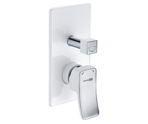 Смеситель для ванны и душа WasserKraft Aller 10641 white Смеситель для ванны и душа WasserKraft Aller 10641 white