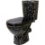 Унитаз-компакт Киров Соло черный кракелюр Унитаз-компакт Киров Соло черный кракелюр