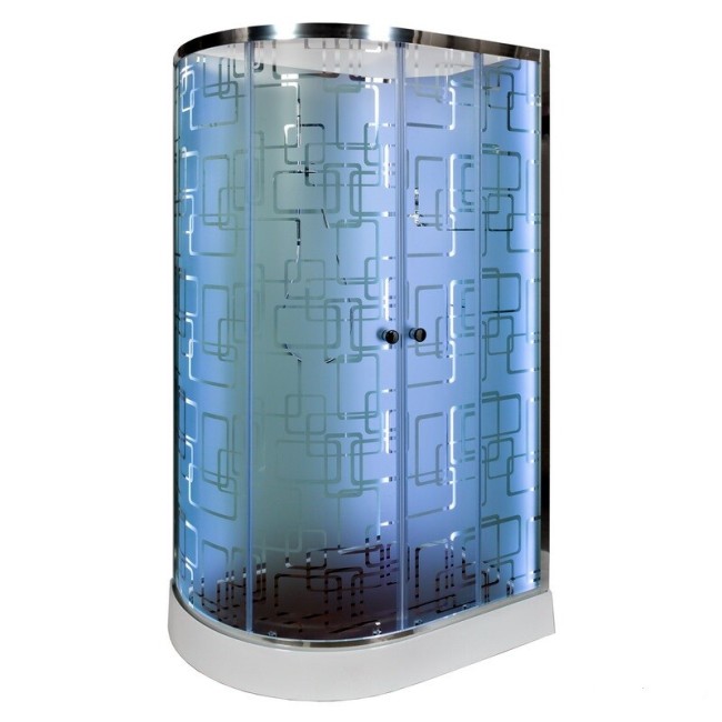 Душевая кабина Deto EM1511RNLED+GM