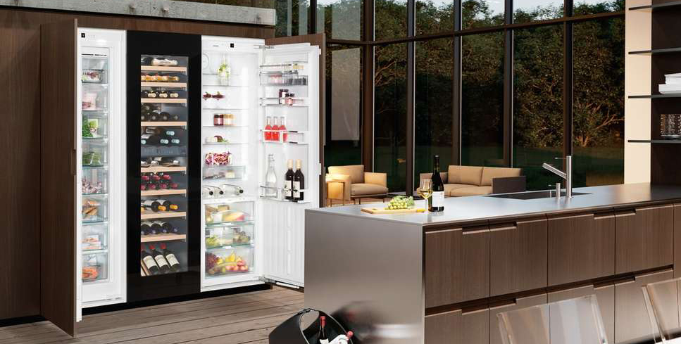 Встраиваемая холодильник Холодильники Side-by-Side, встраиваемый винный шкаф